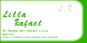 lilla rafael business card